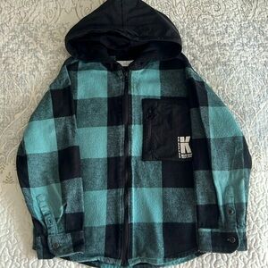 Boys kids zara flannel jumper.Size 8years.